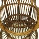 Vintage wicker lounge chair, italian 1950s