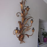 Sconce in gilded metal