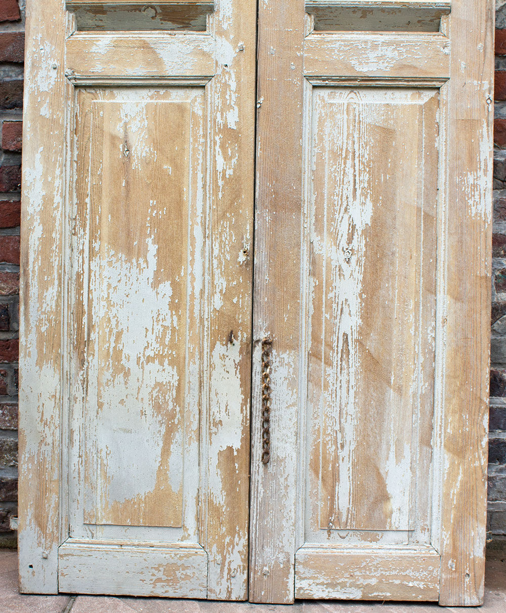 Old pair of wooden shutters 152 cm