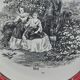 Digoin Sarreguemines earthenware dessert plate in May diam 18 cm