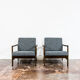 Pair of Restored Black B-7522 armchairs by Zenon Bączyk, 1960’s