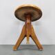 1950s Piano Bentwood Beech Stool, Czechoslovakia