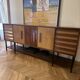 Grande enfilade en placage de palissandre et frêne