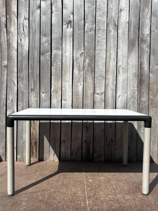 Grey wash Thonet Flex by Gerd Lange dining table – 130×80 cm | Mid-century design with character