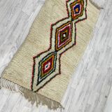 Handcrafted Moroccan Berber carpet 146 X 80 CM