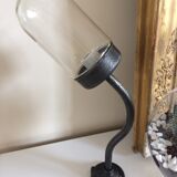 Industrial swan collar sconce