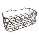 Gray wrought iron shelf