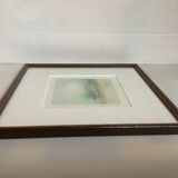 Watercolor of landscape signed