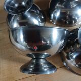 4 stainless steel ice cream cups