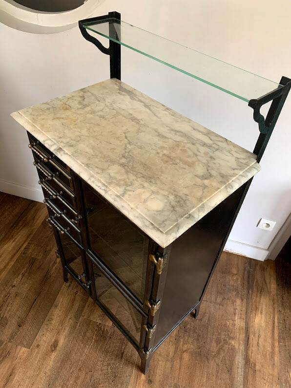 Armoire vitrine de dentiste fin 19ème