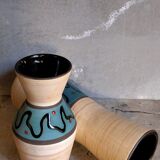 W vase duo.  Germay 50s