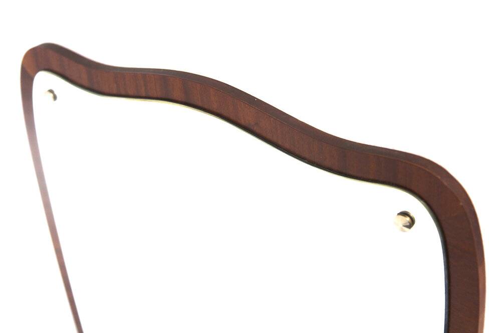 Miroir scandinave en acajou, Eriksmåla Glas, Suède, 1950, 73x54cm