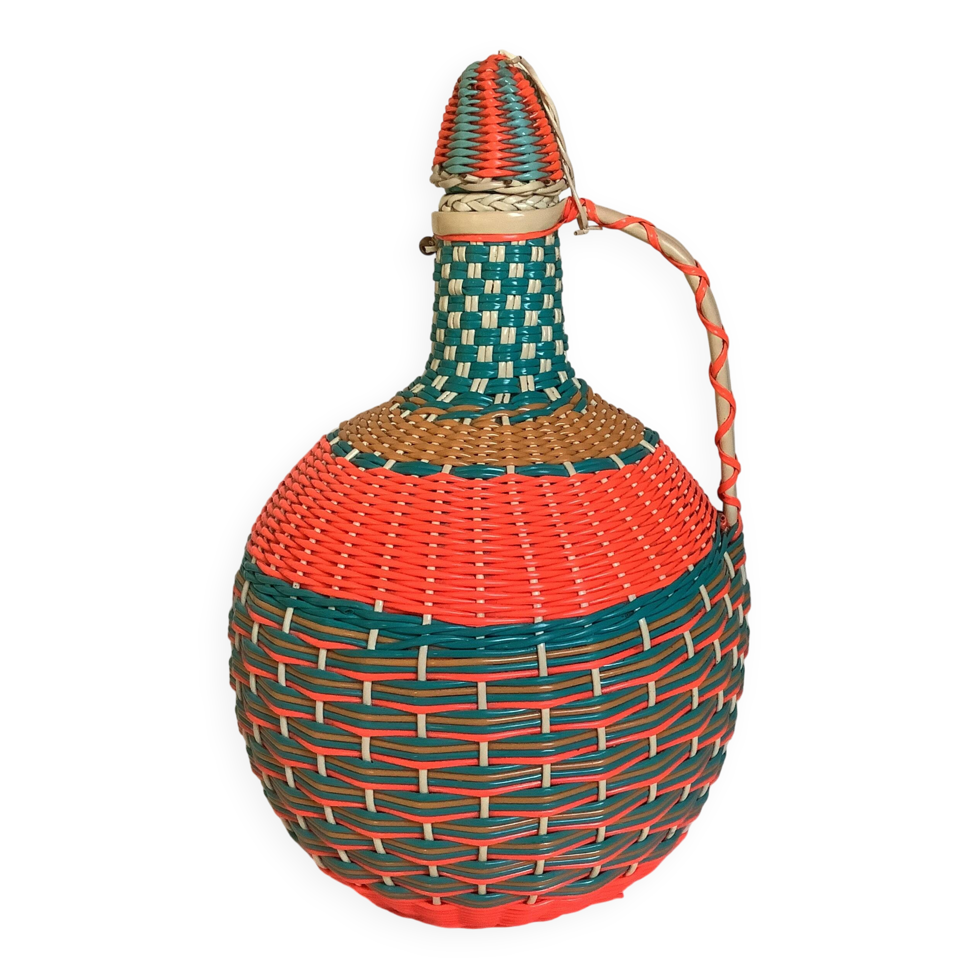 Large vintage decorative floor bottle