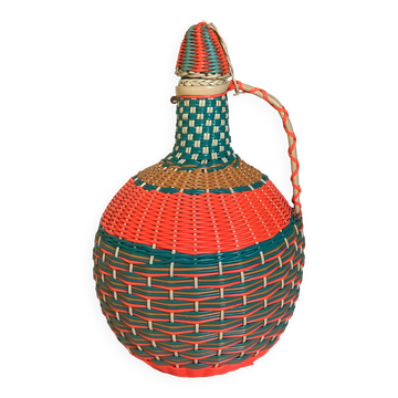 Large vintage decorative floor bottle