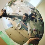 Bulging mirror 80x80cm