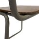 Vintage school chair 1960s minimalist design wood and metal