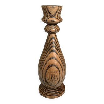Wooden candlestick Nopjes woodturning handmade