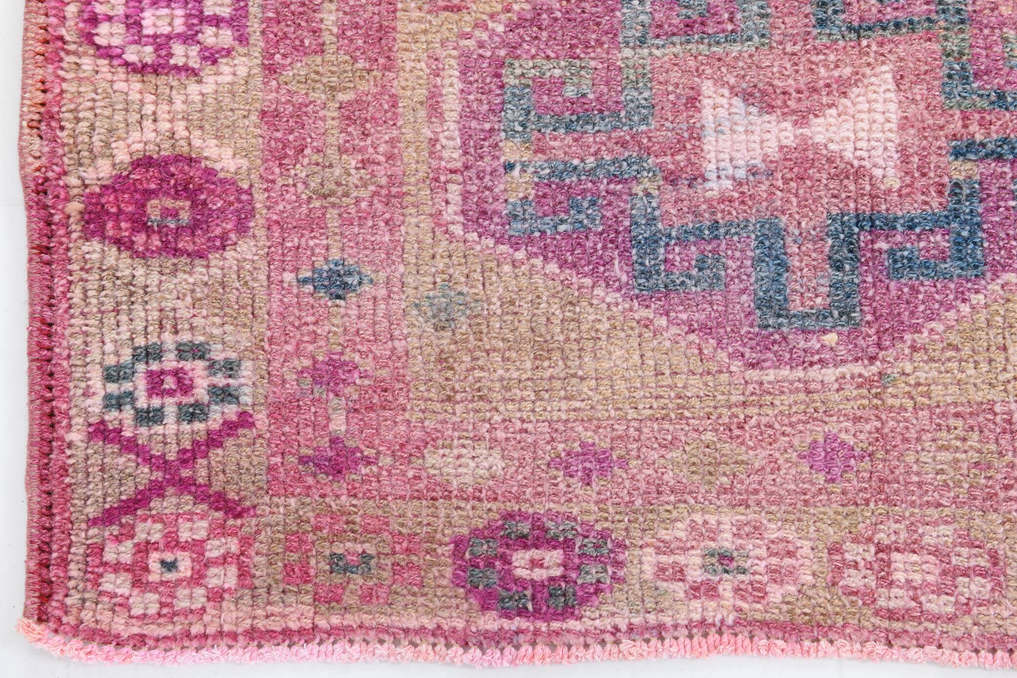 3x10 Rug For Hallway Pink Vintage Runner Rug, 85x318Cm