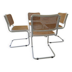 Chaises b32 marcel breuer blanche