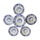 Lot of 5 plates and 1 cup Gien