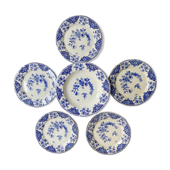 Lot of 5 plates and 1 cup Gien
