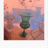 Large translucent green vase/pot