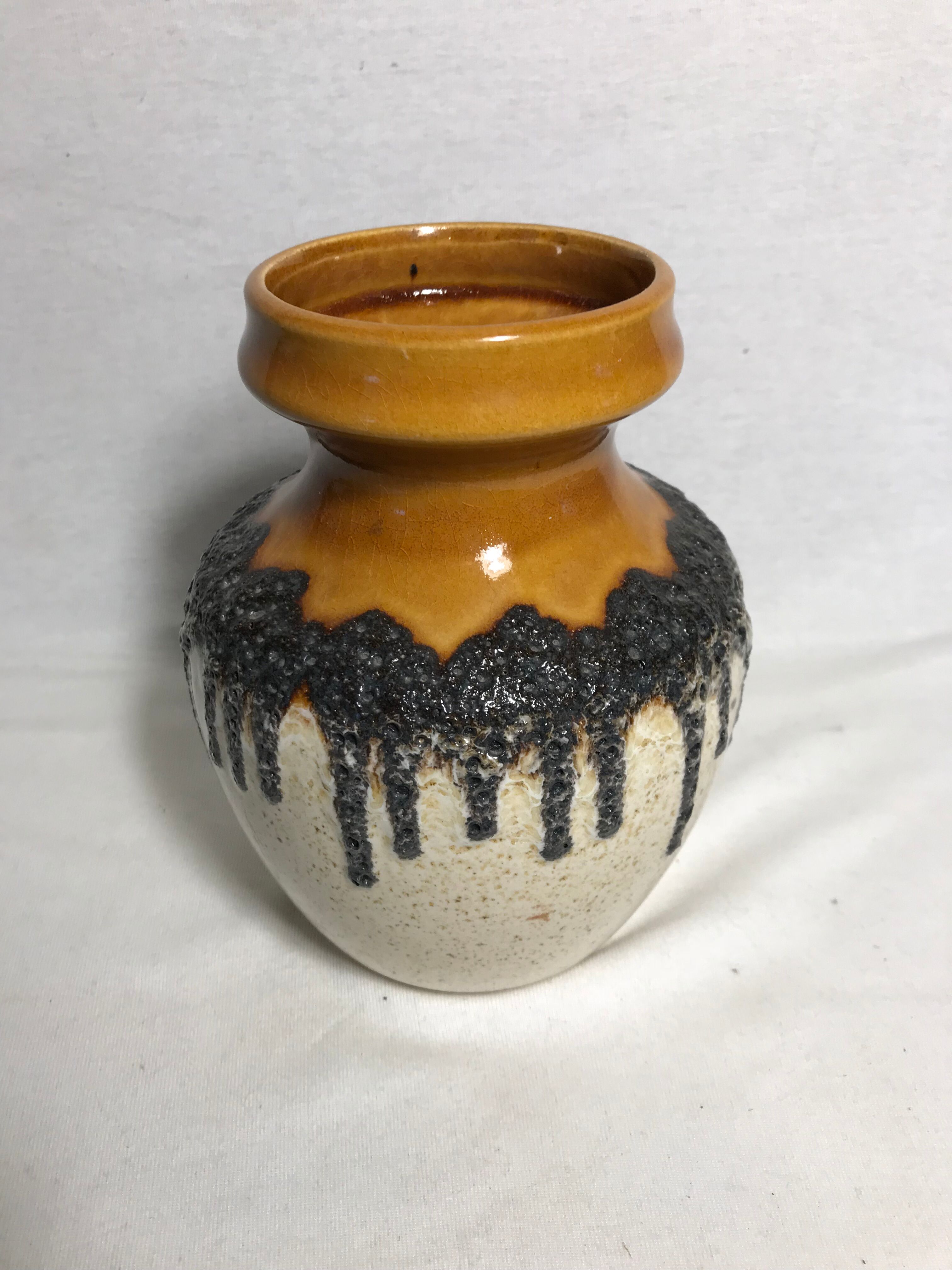 Vase ceramic, scums west germany vintage old