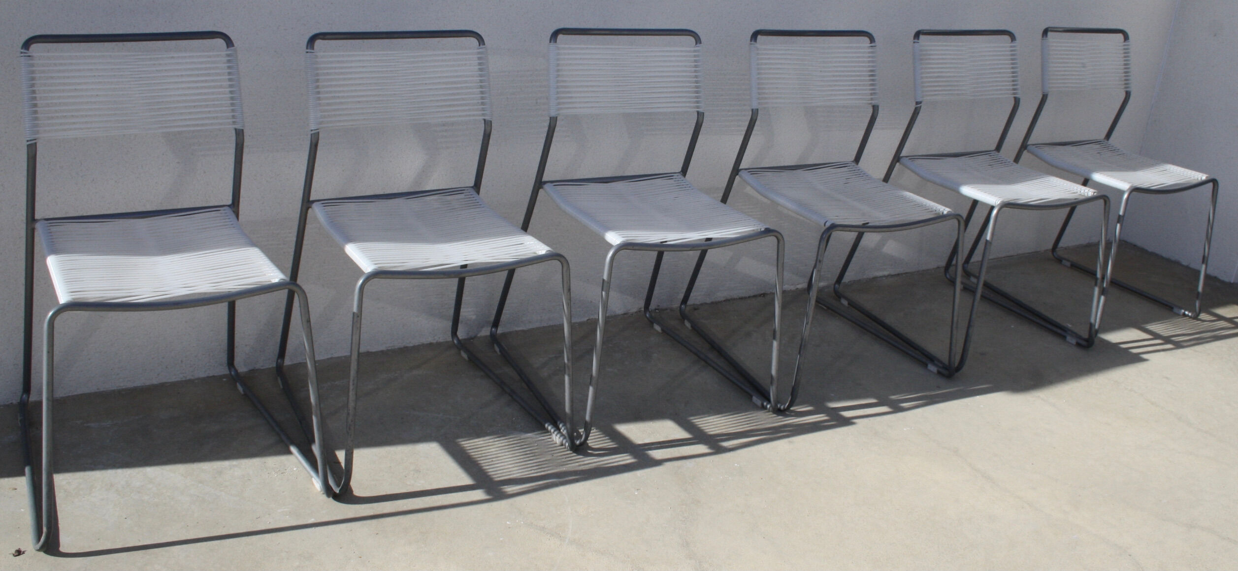 Set of 6 spaghetti chairs ikea