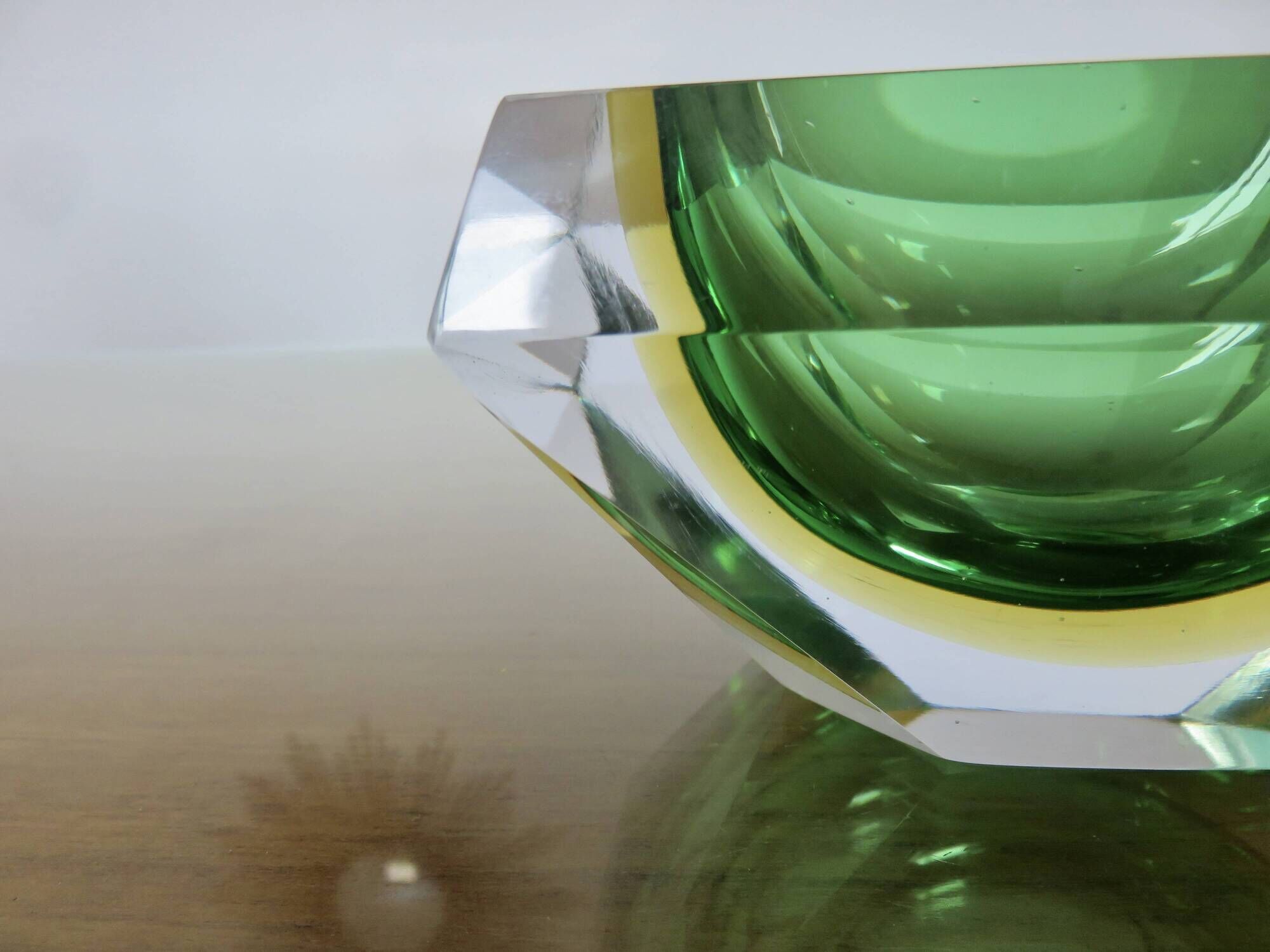 Murano Sommerso glass ashtray, by Flavio Poli for Seguso, 1960