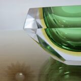 Cendrier en verre Sommerso de Murano par Flavio Poli pour Seguso, 1960