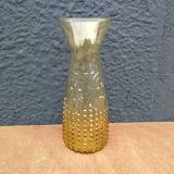 Amber molded glass decanter