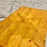 Set of 2 pine stools model "les Arcs"