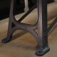 Console industrielle métal et bois 1920