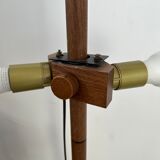 2 old adjustable floor lamps temde design in vintage scandinavian solid teak