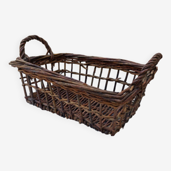 Vintage wicker basket 25 cm