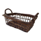 Corbeille vintage osier 25 cm