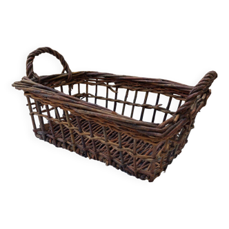 Vintage wicker basket 25 cm