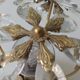 Table lamp, gilt metal and crystal, Belgium 1960s