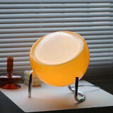 Vintage style orange table globe lamp