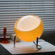 Vintage style orange table globe lamp