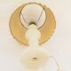 Pair of lamps  feet in white marble