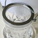 Ice bucket in crystal stylish design. Bayel crystal. Braces/diamond patterns