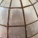 Lustre suspension nacre et laiton