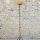 Rispal lampshade on wrought iron floor lamp base