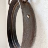 Brutalist mirror with metal chain from the 50s