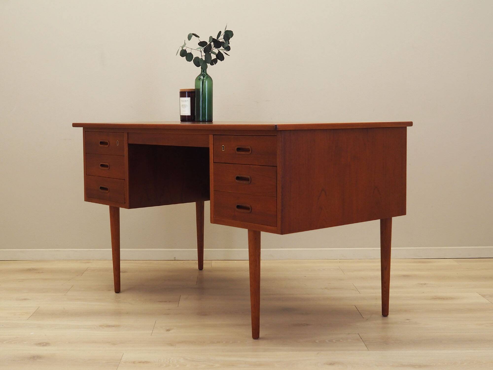 Teak desk, Danish design, 1960s, manufactured in Denmark
