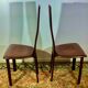 2 chaises total cuir estampillées dad