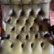 Vintage leather Chesterfield armchair