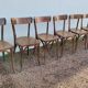 Series of 6 vintage restaurant bistro chairs - 1950s