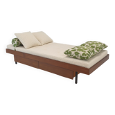 Teak Daybed with Dedar Cushions and Bolster, 1960s